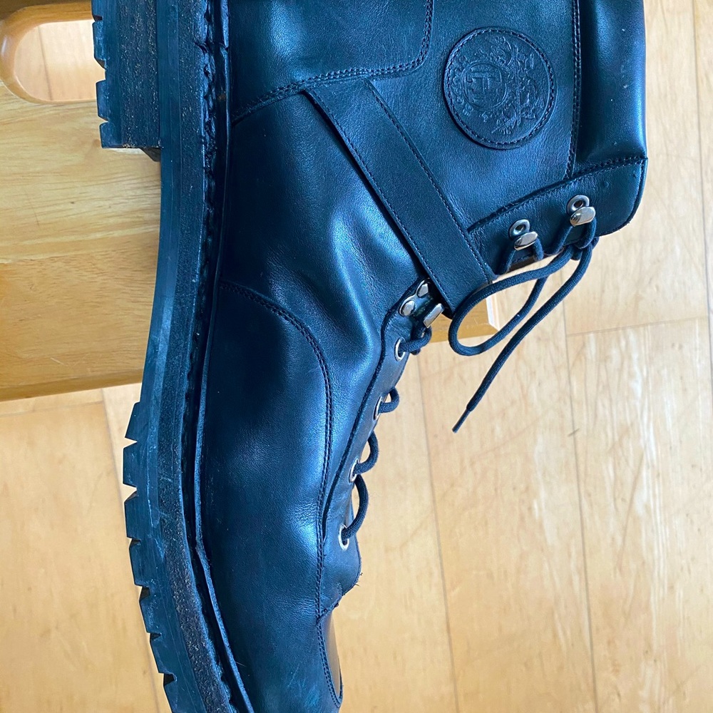 Hermes Motorcycle Buckle Combat Boots EUC